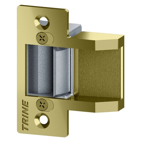 Trine Brass, Bright Brass, For Use With: 3000 Series Electric Strikes Includes: Electric Strikes 3234FX-375-12DC-US3